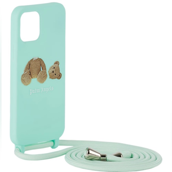 PALM ANGELS BLUE BEAR IPHONE 12/12 PRO PHONE CASE - Picture 1 of 5